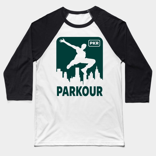 PARKOUR - FREERUNNING - TRACEUR Baseball T-Shirt by Tshirt Samurai